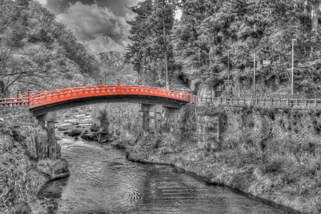 Shinkyo Brücke des Futarasan Shrines in Nikkō, Japan