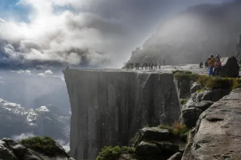 Blick auf den Preikestolen