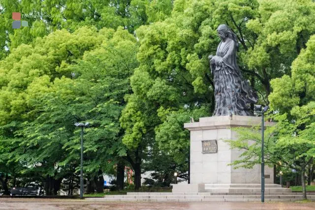 Memorial in Hypocenter Park in Nagasaki