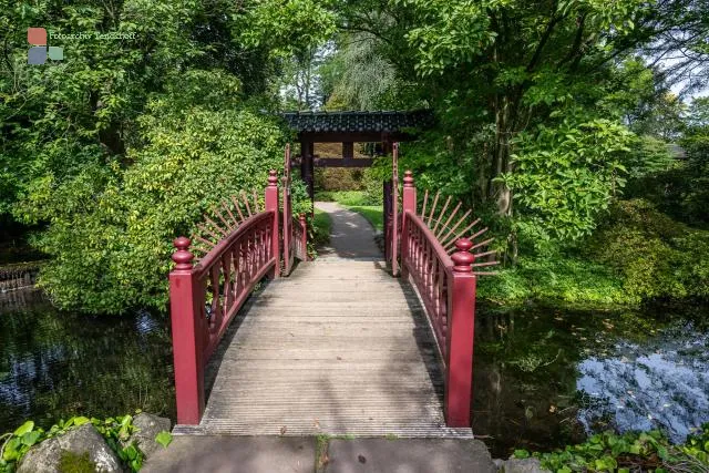 The entrance to the Japanese Garden in Leverkusen