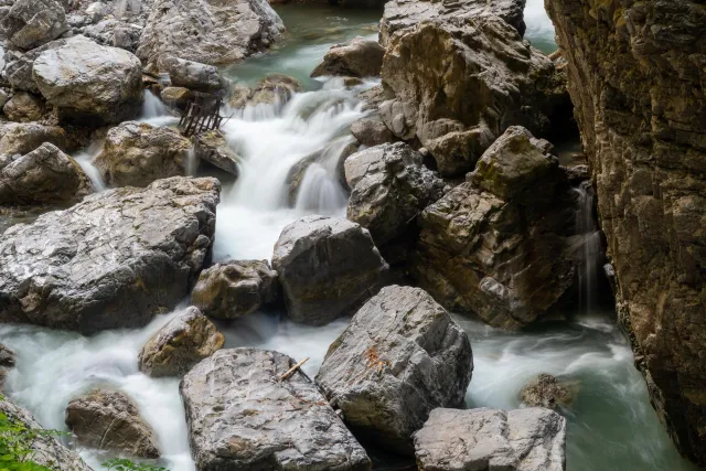 In the Breitach gorge 0,6 s at f / 22