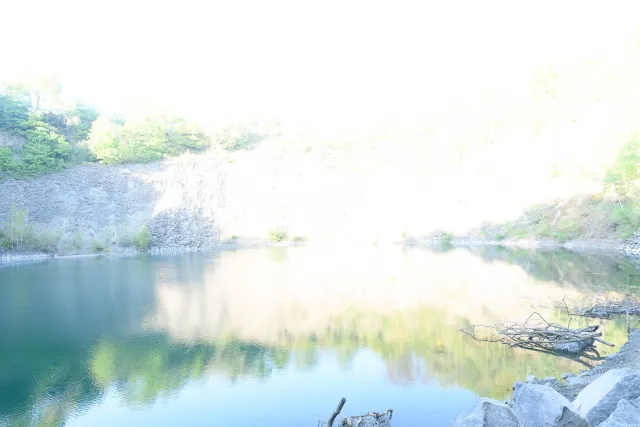 Der Basaltsee in Eulenberg (+4 Belichtungswerte)