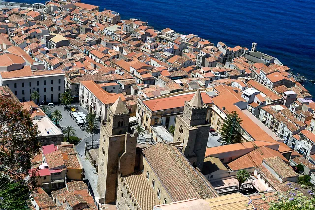 Cefalu from the mountain