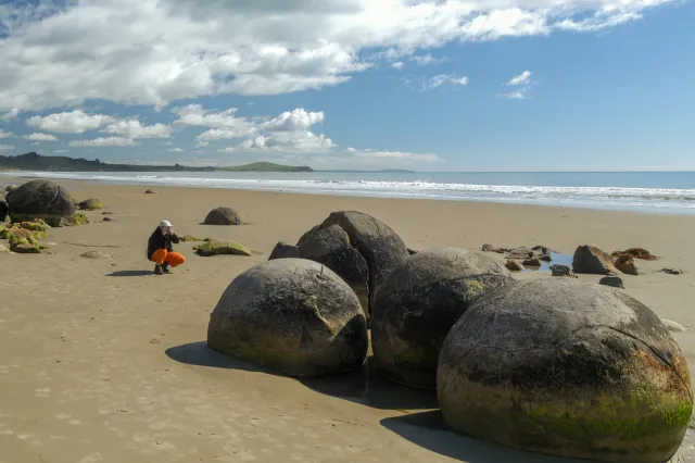 The Moeraki Boulders on Boulders Beach