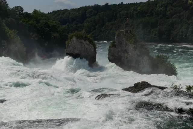 The Rhine Falls near Schaffhausen