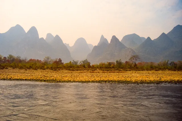 Die Karstlandschaften am Li-Fluss bei Guilin