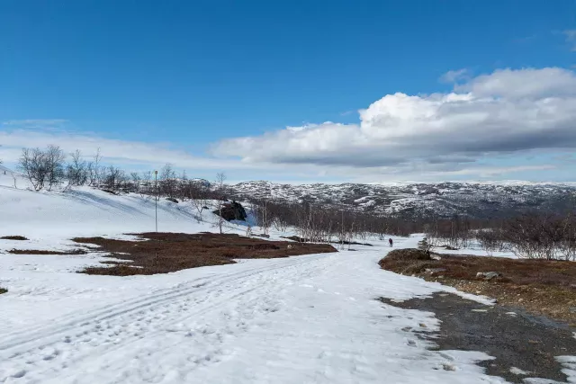 Über Schneepisten in die Höhenlagen