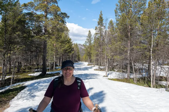 Over snow slopes in the high altitudes