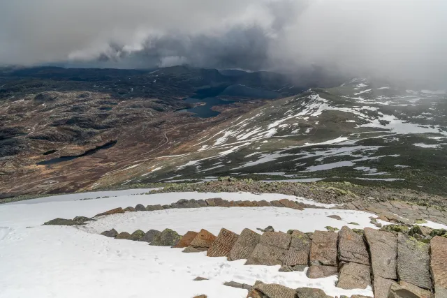 Aussichten und Gebäude auf dem Gaustatoppen