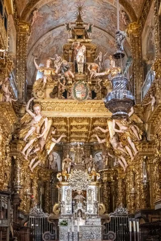 Die Kathedrale von Santiago de Compostela, das Ziel des Jakobsweges