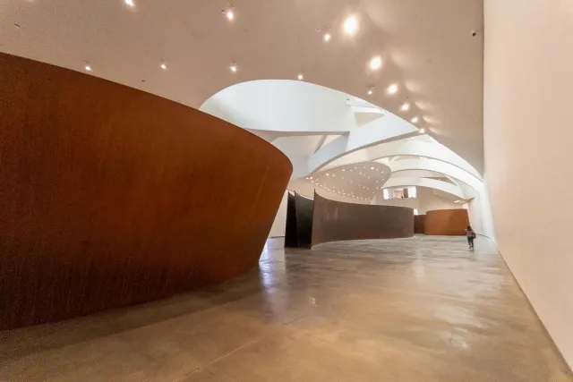 The installations by Richard Serra