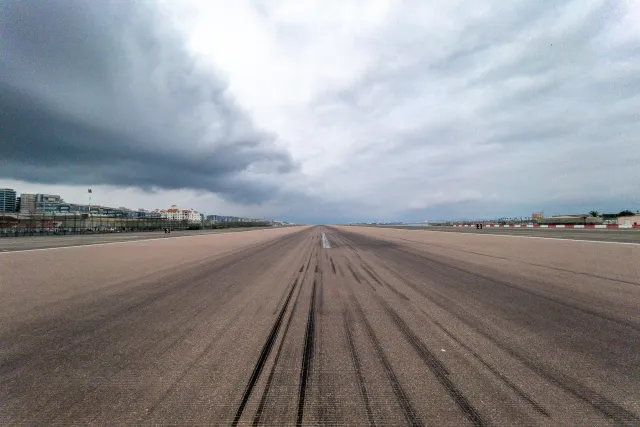 Entering Gibraltar via the airport runway