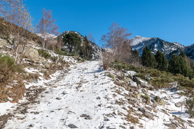 Hiking in the mountains of Andorra