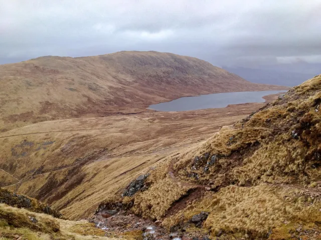 The paths to the summit of Ben Nevis become narrower