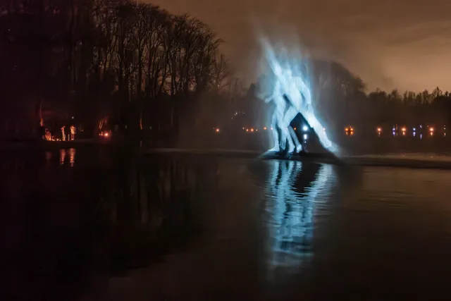 Der zauberhafte Wassertanz im Park von Mechelen